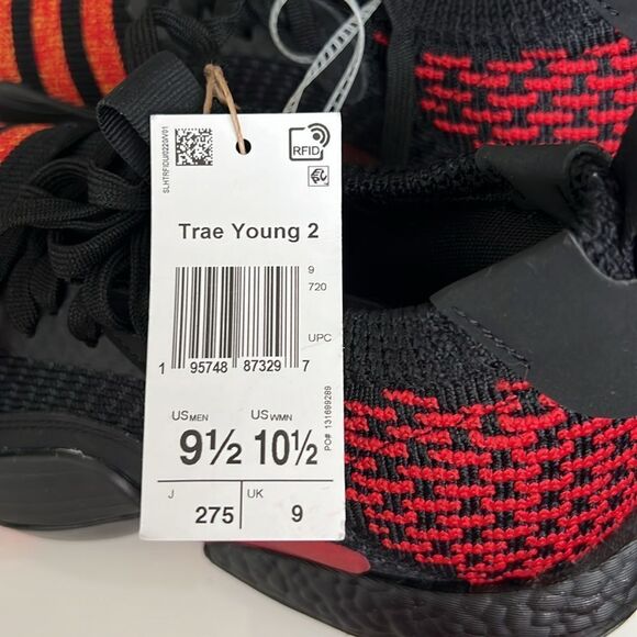 Adidas Men’s Trae Young 2.0 Atlanta Hawks NBA Basketball Shoes Size 9,5 - Picture 7 of 9